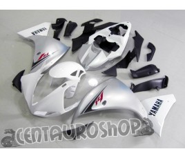 Carenature in ABS Yamaha YZF 1000 R1 09 11 White & Silver in offerta