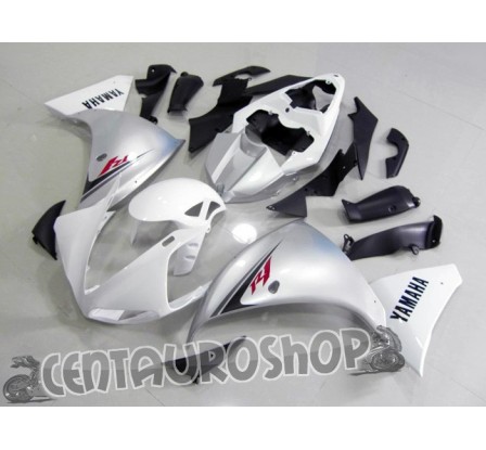 Carena in ABS Yamaha YZF 1000 R1 09-10 colorazione WHITE FLAMES ON BLUE