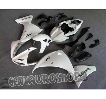 Carena in ABS Yamaha YZF 1000 R1 09-10 colorazione WHITE & SILVER