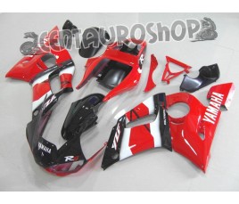 Carena in ABS Yamaha YZF 600 R6 99-02 Red & White come originale