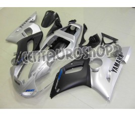 Carenatura ABS Yamaha YZF600 R6 99 02 colorazione Matt Black & Silver