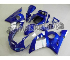 Carena in ABS Yamaha YZF 600 R6 99-02 colorazione MATT BLACK & SILVER