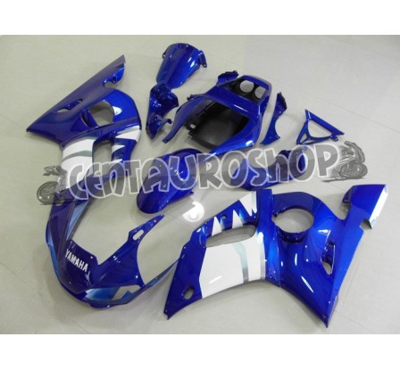 Carena in ABS Yamaha YZF 600 R6 99-02 colorazione MATT BLACK & SILVER