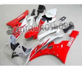 Carenatura in ABS Yamaha YZF 600 R6 06 07 Red & White 2