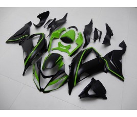 Carene Kawasaki ZX6R Ninja 636 2013 2017 Black and Green