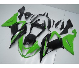 Carene Kawasaki ZX6R Ninja 636 2013 2018 Gloss Black and Green