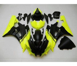 Carena ABS Yamaha YZF600 R6 2008 2016 personalizzata giallo fluo e nero