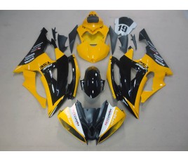 Carena ABS Yamaha YZF600 R6 2008 2016 personalizzata nero e giallo