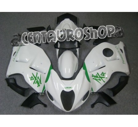 Carena in ABS Suzuki GSX-R 1300 Hayabusa 99-07 colorazione WHITE & GREEN