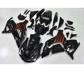 Carena in ABS Kawasaki ZX-14R Ninja 12-15 Black and Orange