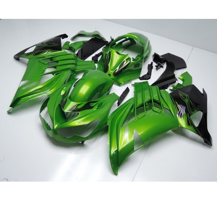 Carena in ABS Kawasaki ZX-14R Ninja 12-15 Lime Green