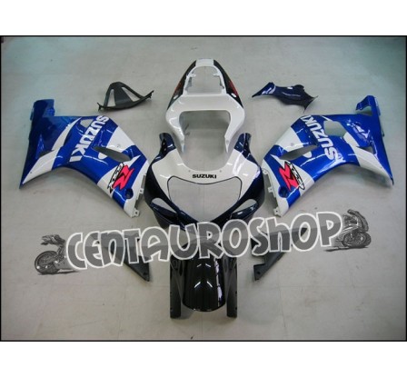 Carena in ABS Suzuki GSX-R 600 e 750 01-03 colorazione BLACK & WHITE