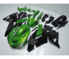 Carena in ABS Kawasaki ZX-14R Ninja 06 - 11 Green and Black