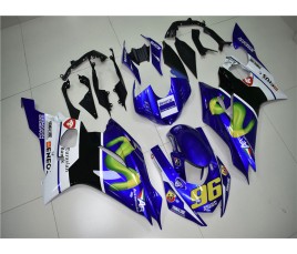 Carena ABS Yamaha YZF600 R6 2017 2019 Rossi Moto GP blu e bianco