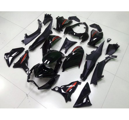Carene Black & Orange Kawasaki Z800 2013 2016