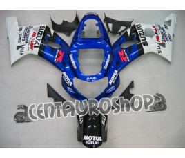 Carena in ABS Suzuki GSX-R 1000 00-02 colorazione SILVER & BLUE