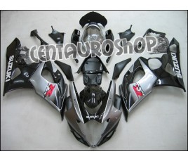 Carena in ABS Suzuki GSX-R 1000 05 06 Silver & Black