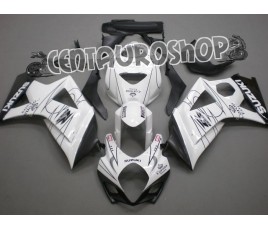 Carena in ABS Suzuki GSX-R 1000 07 08 White Corona SBK