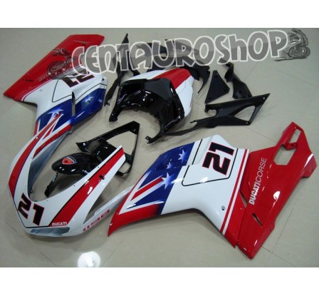 Carena in ABS Ducati 848 1098 1198 colorazione Xerox 21 B