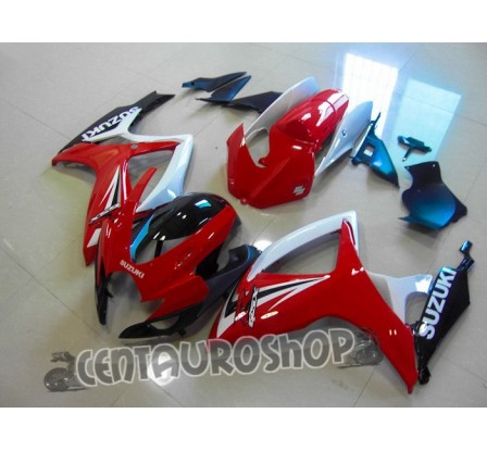 Carena in ABS Suzuki GSX R 600 e 750 06 07 Red & White originale