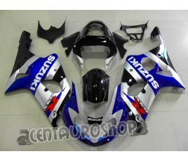 Carena in ABS Suzuki GSX-R 1000 00-02 Silver & Blue