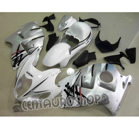 Carena in ABS Suzuki GSX-R 1300 Hayabusa 99-07 White & Silver