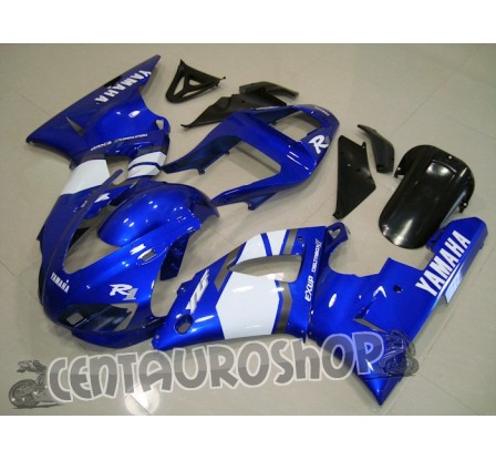 Carena in ABS Yamaha YZF 1000 R1 00-01 colorazione White & Blue