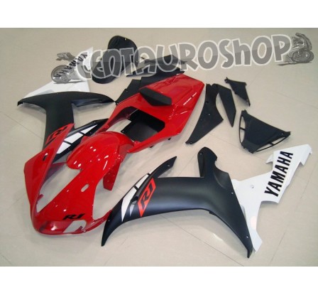 Carena in ABS Yamaha YZF 1000 R1 02-03 Red White & Black