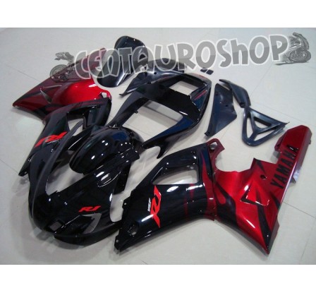 Carena in ABS Yamaha YZF 1000 R1 98-99 colorazione Red & Black