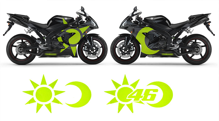 Disegno personalizzato carene in abs per moto