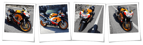 Carena in abs per Honda CBR900RR Fireblade Repsol replica Moto GP