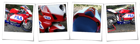 Carena in abs per Ducati 999 e 749 replica Superbike