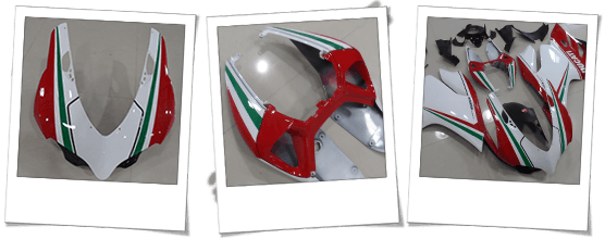 Carena in abs per Ducati 1199 Panigale tricolore