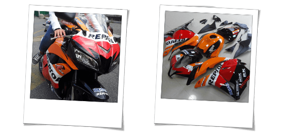 commento per la carena in abs per honda cbr 600 rr repsol